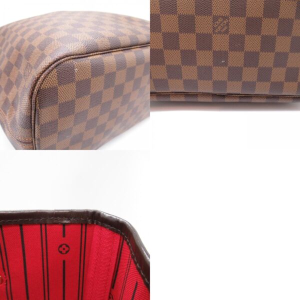 2101218055283 10c Louis Vuitton Neverfull MM Tote Bag Damier Brown