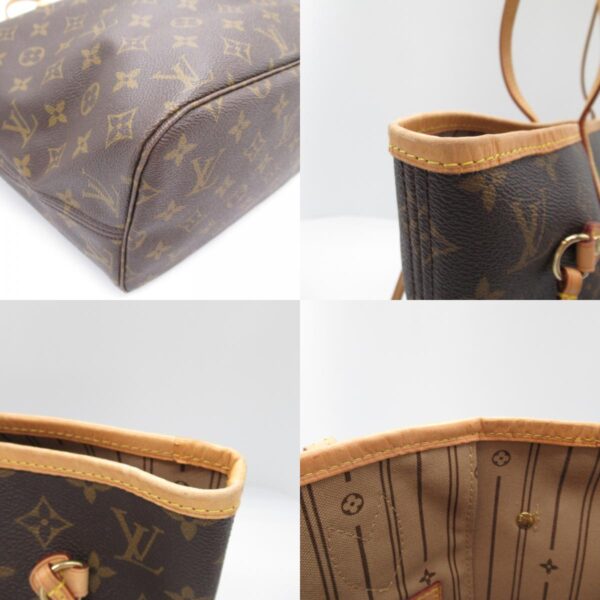 2101218056006 10c Louis Vuitton Neverfull MM Tote Bag Monogram Brown