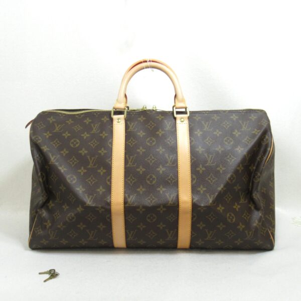 2101218057461 2 Louis Vuitton Keepall 50 Bag Monogram Brown