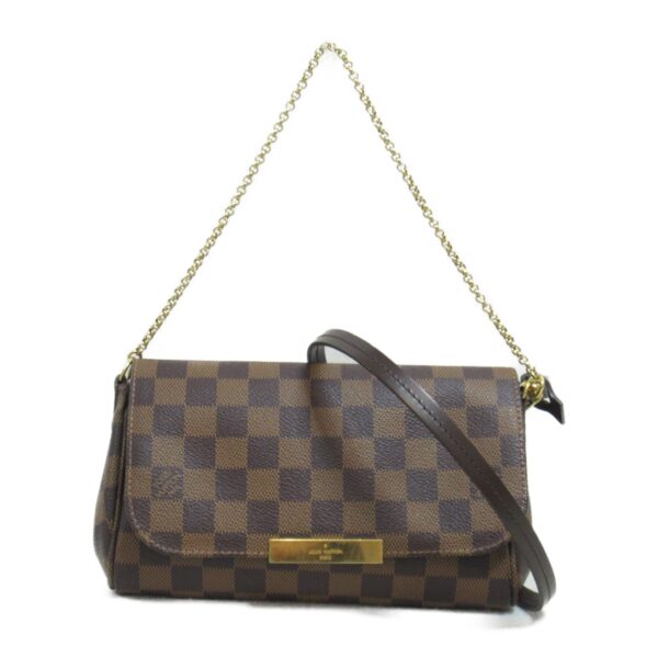 2101218057775 2 Louis Vuitton Favorite PM Damier Shoulder Bag Brown