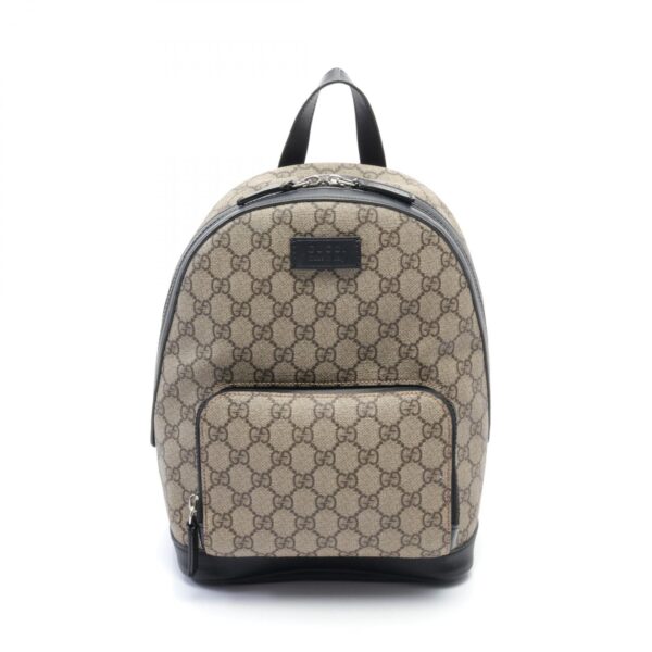 2101218057874 1 Gucci Gg Supreme Rucksack Bag Black