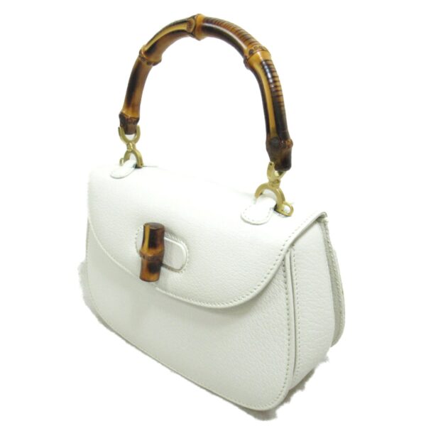 2101218058765 4 Gucci Bamboo Shoulder Bag White