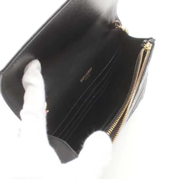 2101218059823 3 Yves Saint Laurent Cassandra Envelope Shoulder Bag Black