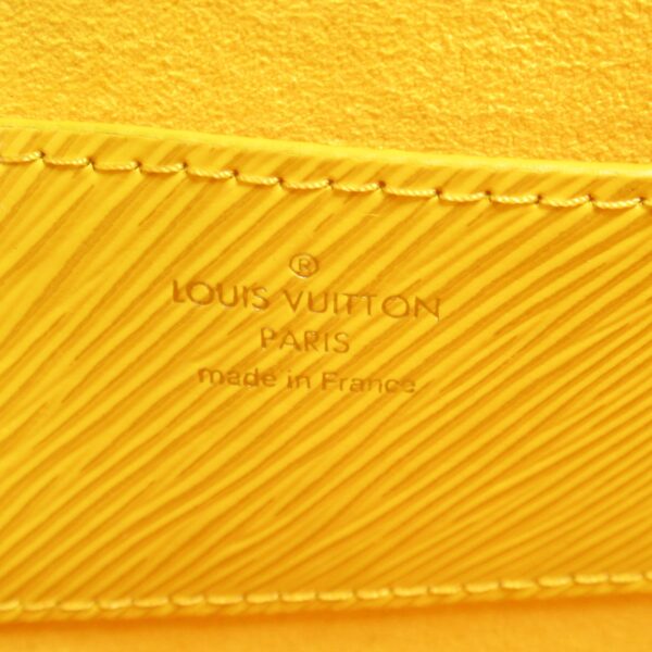 2101218060713 12 Louis Vuitton Twist MM 2WAY Shoulder Bag Epi Yellow