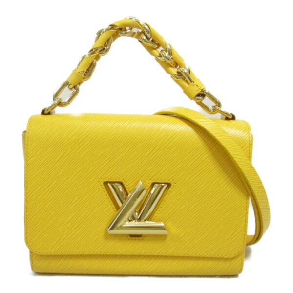 2101218060713 3 Louis Vuitton Twist MM 2WAY Shoulder Bag Epi Yellow