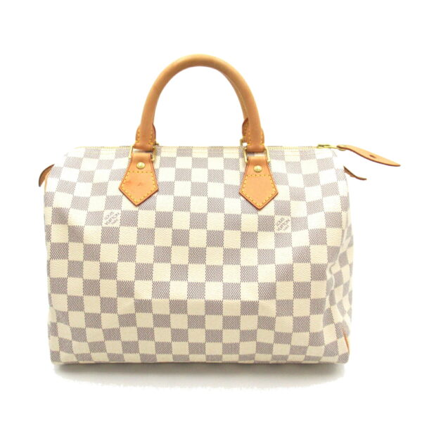 2101218066319 1 Louis Vuitton Speedy 30 Handbag Damier Azur White