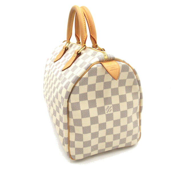 2101218066319 3 Louis Vuitton Speedy 30 Handbag Damier Azur White