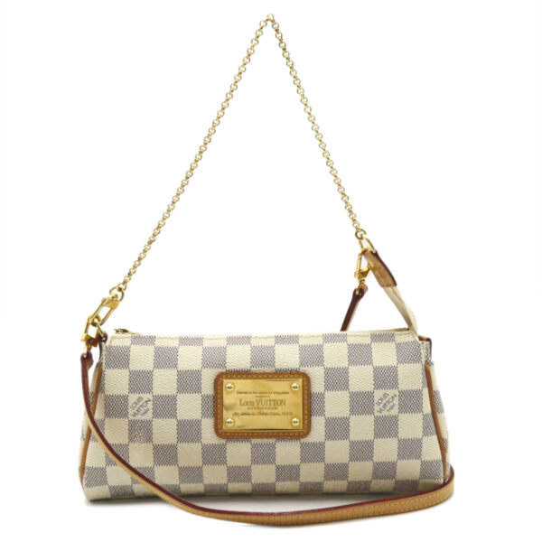 2101218066531 1 Louis Vuitton Eva Shoulder Bag Damier Azur White