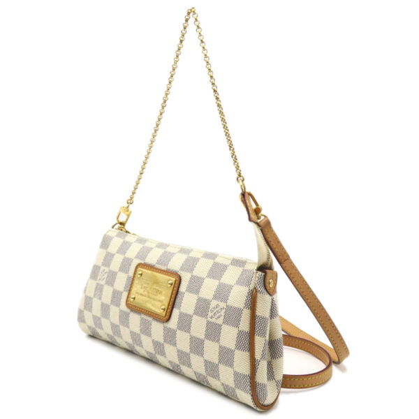 2101218066531 3 Louis Vuitton Eva Shoulder Bag Damier Azur White