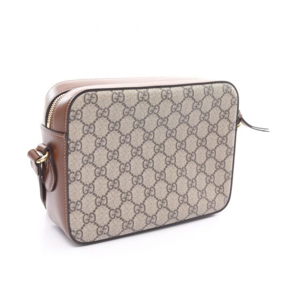 2101218068467 2 Gucci Horsebit 1955 Small GG Supreme Shoulder Bag Beige Brown