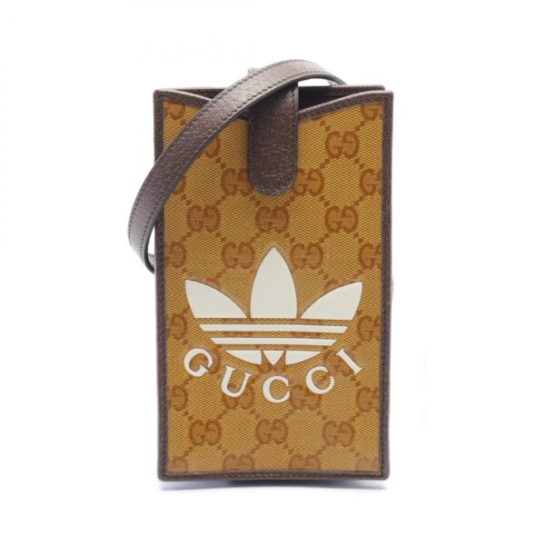 2101218070163 1 Gucci Adidas Gg Crystal Shoulder Bag Brown