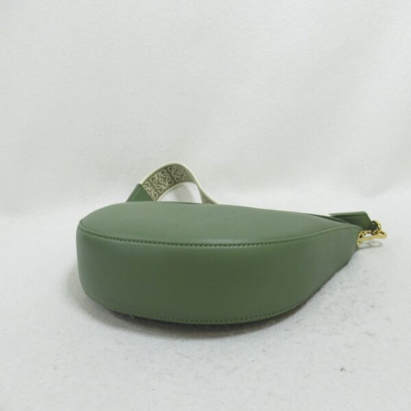 2101218071382 5 Loewe Luna Lambskin Shoulder Bag Green