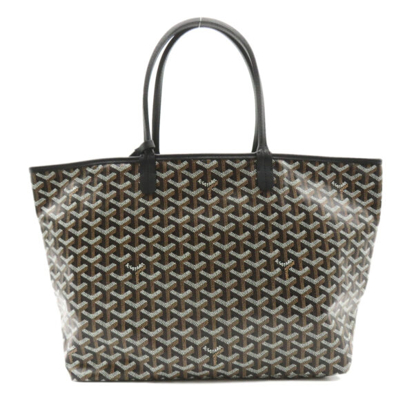 2101218071764 2 Goyard Saint Louis Pm Canvas Tote Bag Black