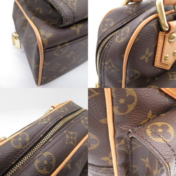 2101218073263 10c Louis Vuitton Manhattan PM Handbag Monogram Brown