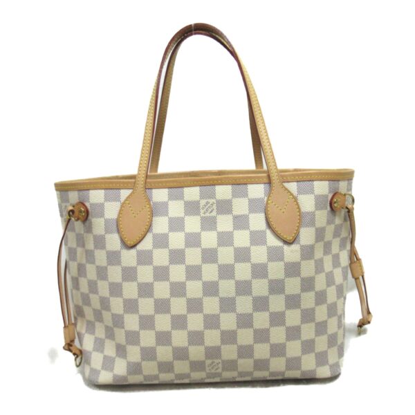 2101218073393 2 Louis Vuitton Neverfull PM Tote Bag Damier Azur Ivory