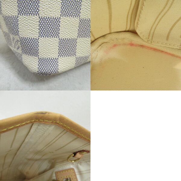 2101218073393 7c Louis Vuitton Neverfull PM Tote Bag Damier Azur Ivory