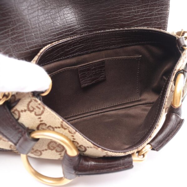 2101218079784 3 Gucci Horsebit GG Handbag Beige Brown