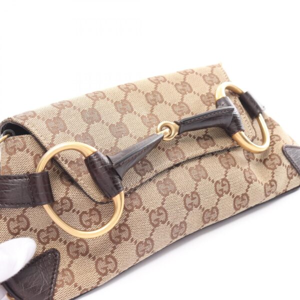 2101218079784 5 Gucci Horsebit GG Handbag Beige Brown