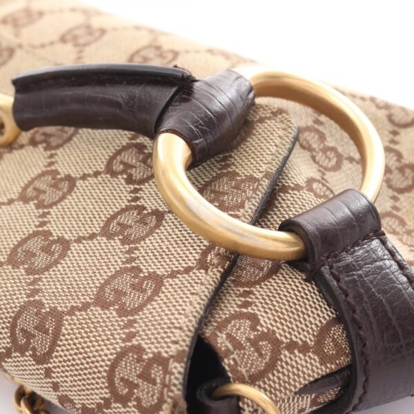 2101218079784 6 Gucci Horsebit GG Handbag Beige Brown