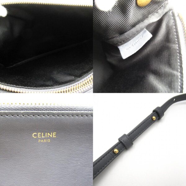 2101218083897 9c Celine Trio Lambskin Shoulder Bag Gray