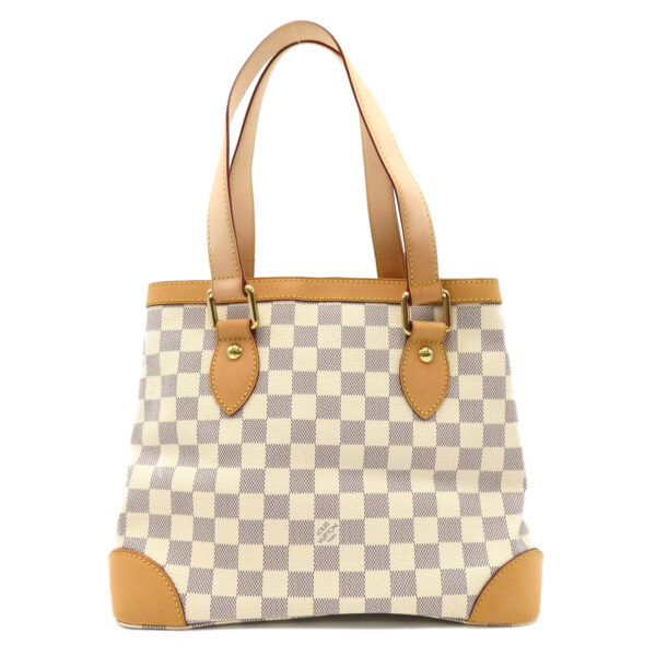 2101218085617 2 Louis Vuitton Hampstead Tote Bag Damier Azur Ivory