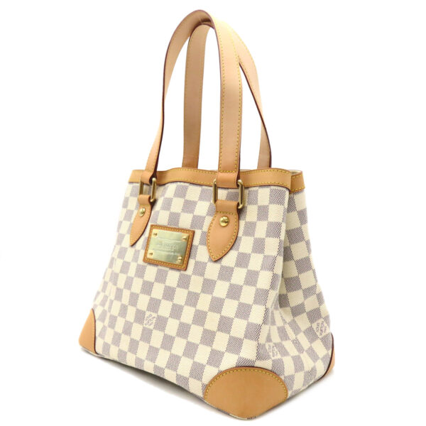 2101218085617 3 Louis Vuitton Hampstead Tote Bag Damier Azur Ivory