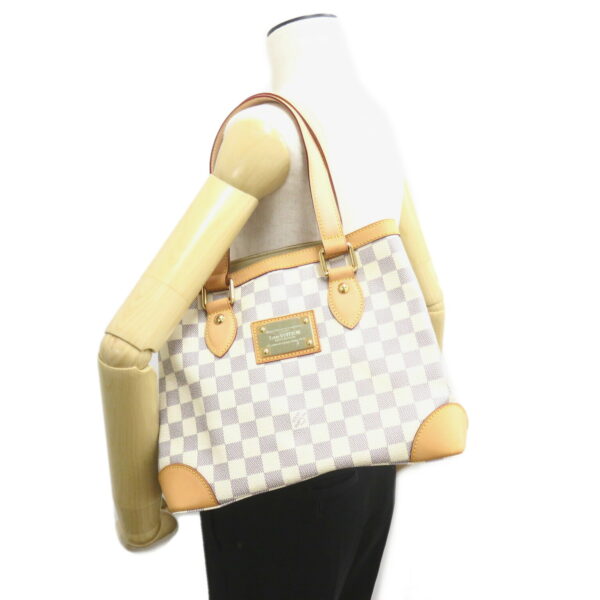 2101218085617 6 Louis Vuitton Hampstead Tote Bag Damier Azur Ivory