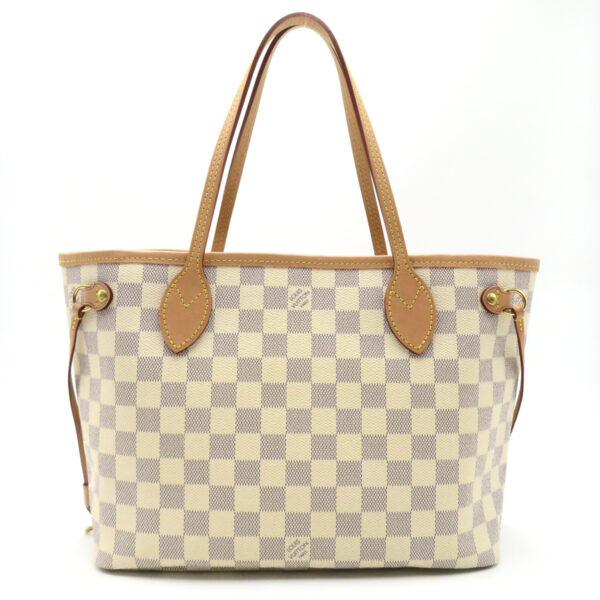 2101218086249 2 Louis Vuitton Neverfull PM Tote Bag Damier Azur White