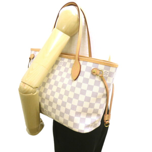 2101218086249 5 Louis Vuitton Neverfull PM Tote Bag Damier Azur White