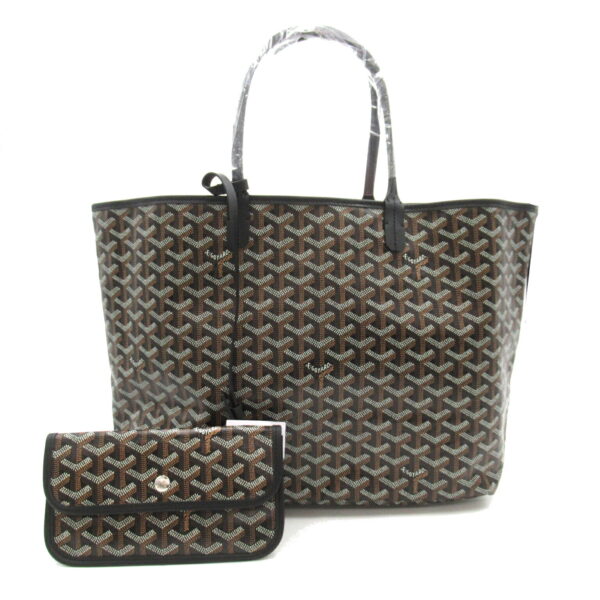 2101218086270 1 Goyard Saint Louis Pm Canvas Tote Bag Black