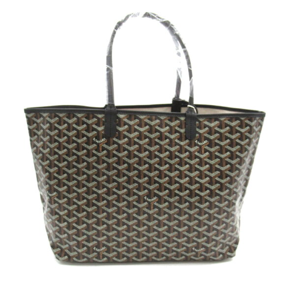 2101218086270 3 Goyard Saint Louis Pm Canvas Tote Bag Black