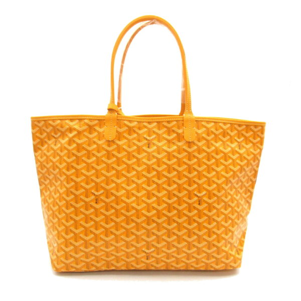 2101218086386 2 Goyard Saint Louis Pm Canvas Leather Tote Bag Yellow