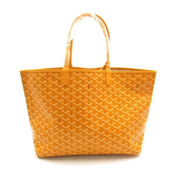 2101218086386 3 Goyard Saint Louis Pm Canvas Leather Tote Bag Yellow