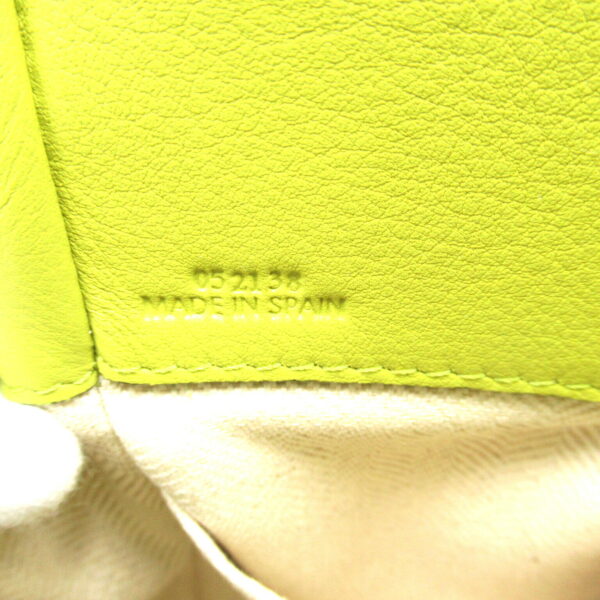 2101218092196 9 Loewe Hammock Mini Calf Leather 2Way Drawstring Shoulder Bag Green Yellow