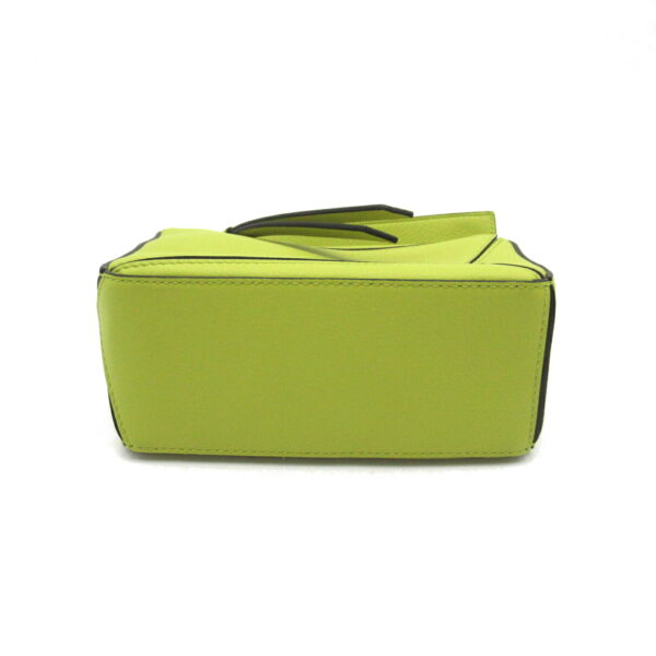 2101218092233 5 Loewe Puzzle Mini Leather 2Way Shoulder Bag Green Lime Yellow