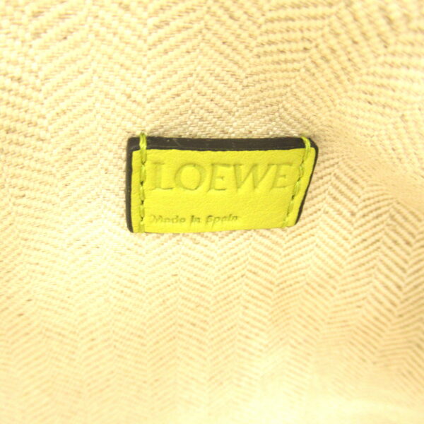 2101218092233 8 Loewe Puzzle Mini Leather 2Way Shoulder Bag Green Lime Yellow