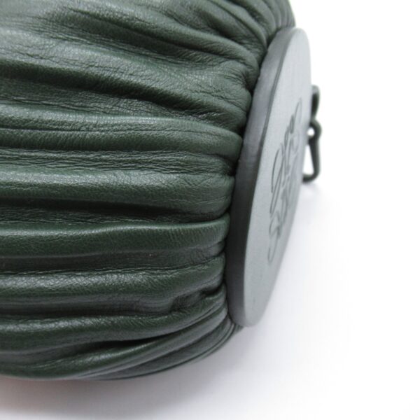 2101218092356 7 Loewe Bracelet Pouch Donut Chain Leather Shoulder Bag Green