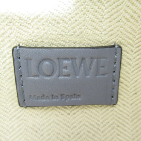 2101218092738 10 Loewe Flamenco XL Leather Clutch Shoulder Bag Gray