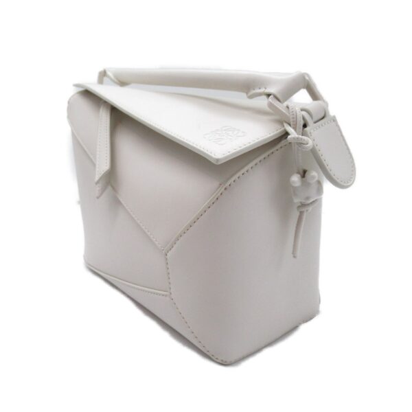 2101218092974 5 Loewe Puzzle Edge Small Leather Shoulder Bag White