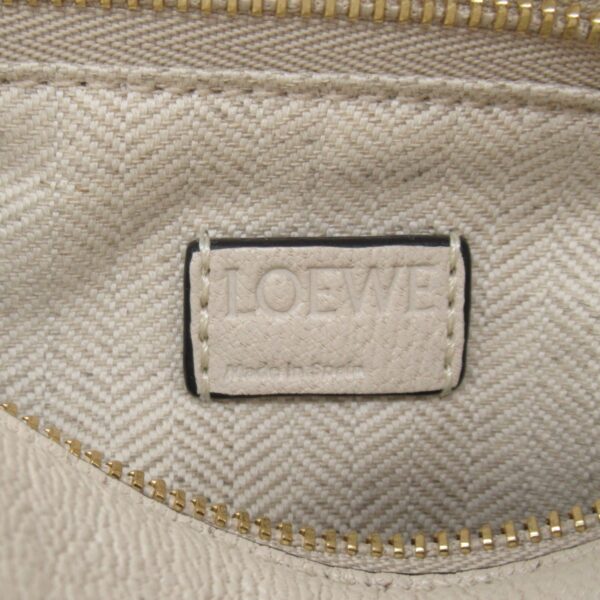 2101218093018 3 Loewe Puzzle Mini Leather Shoulder Bag Off White