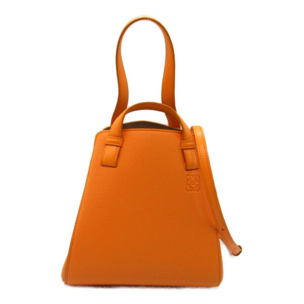 2101218093919 3 Loewe Hammock Nugget Leather Handbag Orange