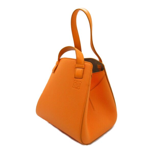 2101218093919 4 Loewe Hammock Nugget Leather Handbag Orange