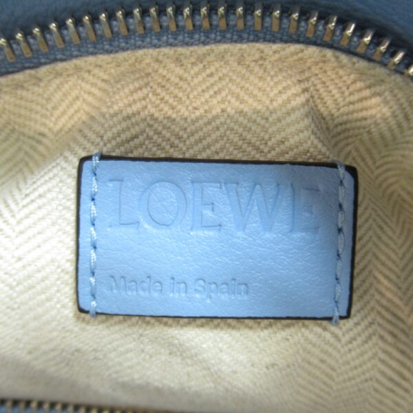 2101218094329 10 Loewe Puzzle Bum Small Leather Waist Bag Blue Olympic