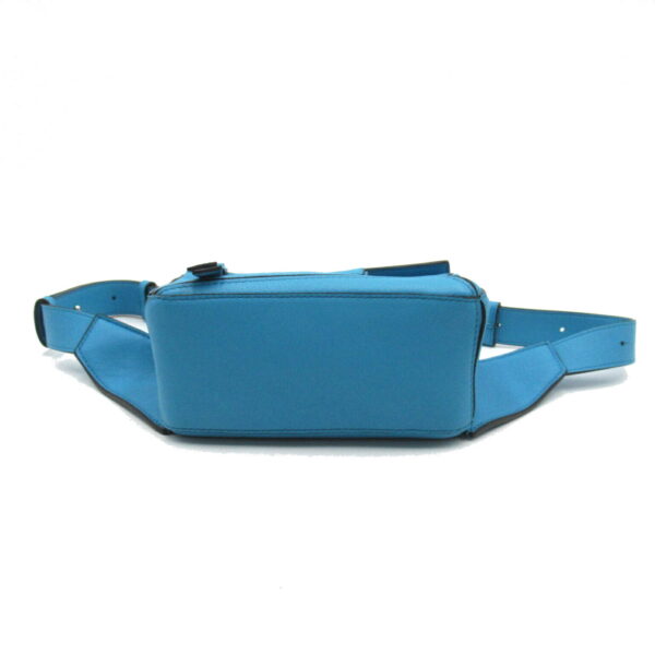 2101218094350 5 Loewe Puzzle Bum Mini Leather Waist Bag Cyan Blue