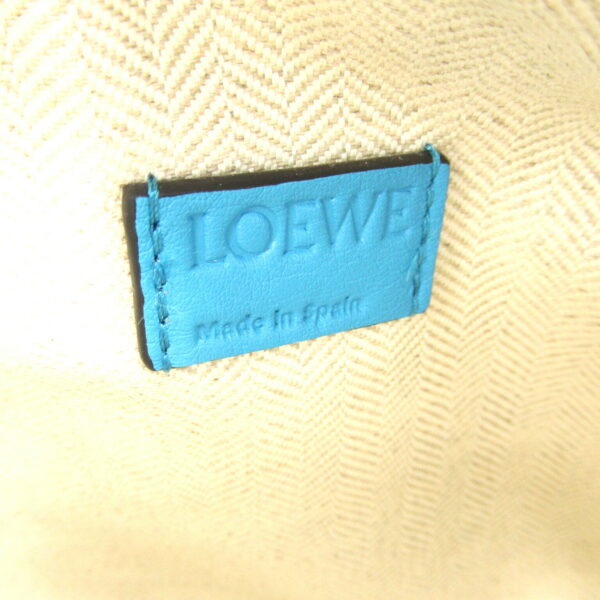 2101218094350 9 Loewe Puzzle Bum Mini Leather Waist Bag Cyan Blue