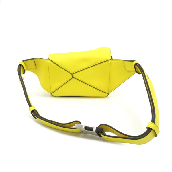 2101218094367 2 Loewe Puzzle Bum Mini Leather Waist Bag Yellow