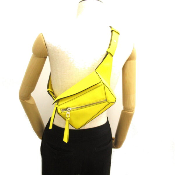 2101218094367 6 Loewe Puzzle Bum Mini Leather Waist Bag Yellow