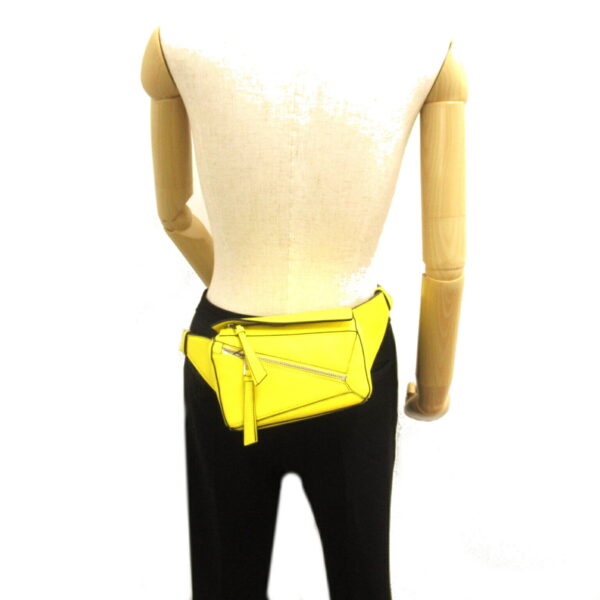 2101218094367 7 Loewe Puzzle Bum Mini Leather Waist Bag Yellow