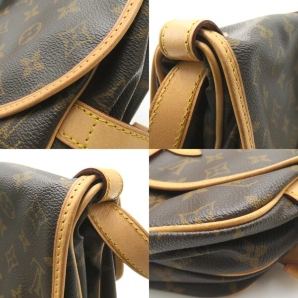 2101218100396 12c Louis Vuitton Saumur 30 Shoulder Bag Monogram Brown