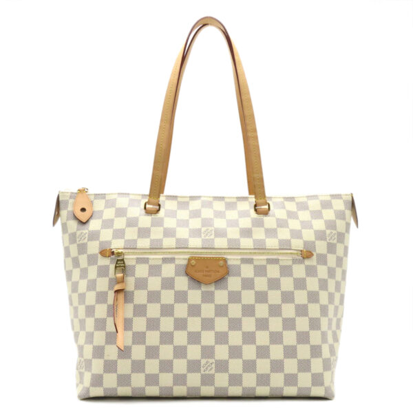 2101218100587 1 Louis Vuitton Jena MM Tote Bag Damier Azur Ivory